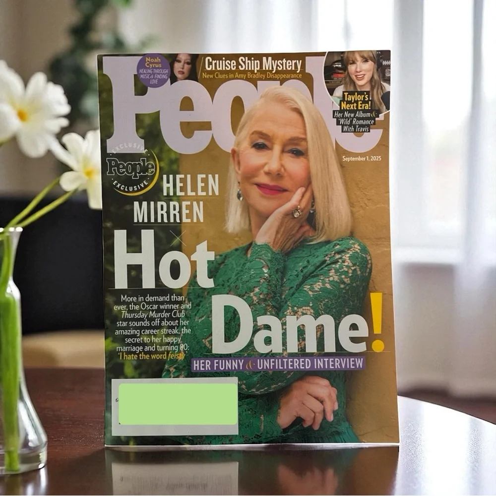 People Magazine September 1 2025 Helen Mirren Taylor Swift Next Era Cruise Ship
